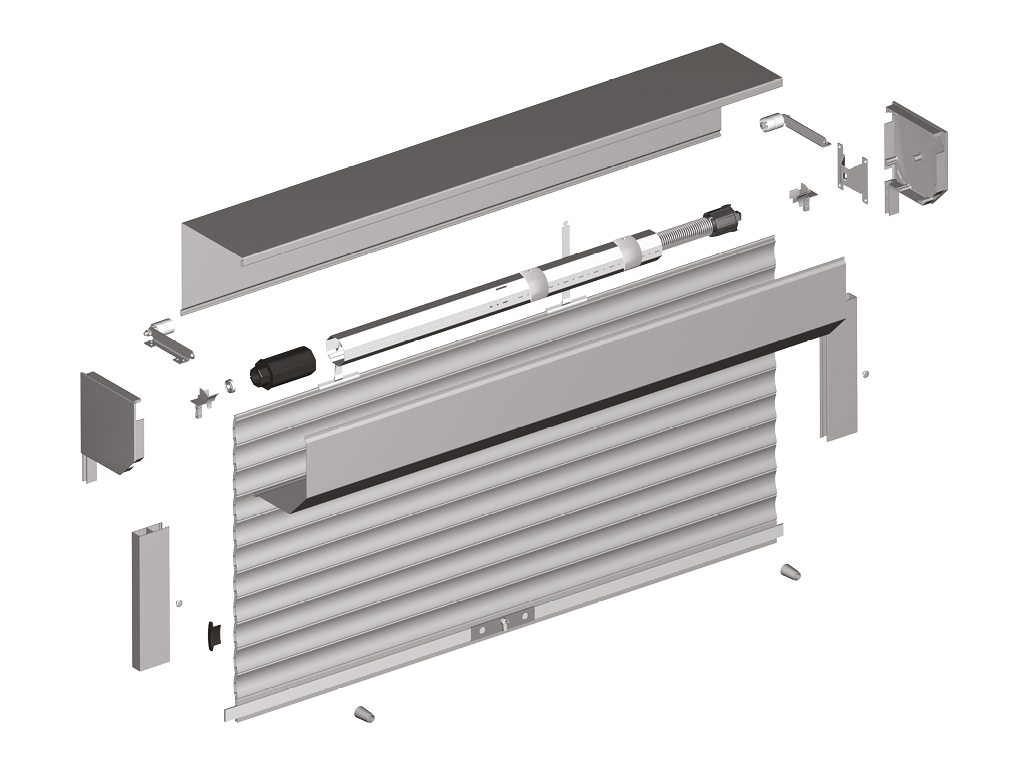 Roletlar prujinli-inertsion mexanizm bilan. Prujinli-inertsion mexanizm polotnosi og‘irligi 60 kg gacha bo‘lgan roletlar uchun qo‘llaniladi. Roletlar qo‘l bilan osonlik bilan ko‘tariladi va tezda o‘zining og‘irligi bilan pastga tushadi, chunki rolet polotnosi og‘irligi valda o‘rnatilgan torsion prujina bilan muvozanatga keltirilgan.